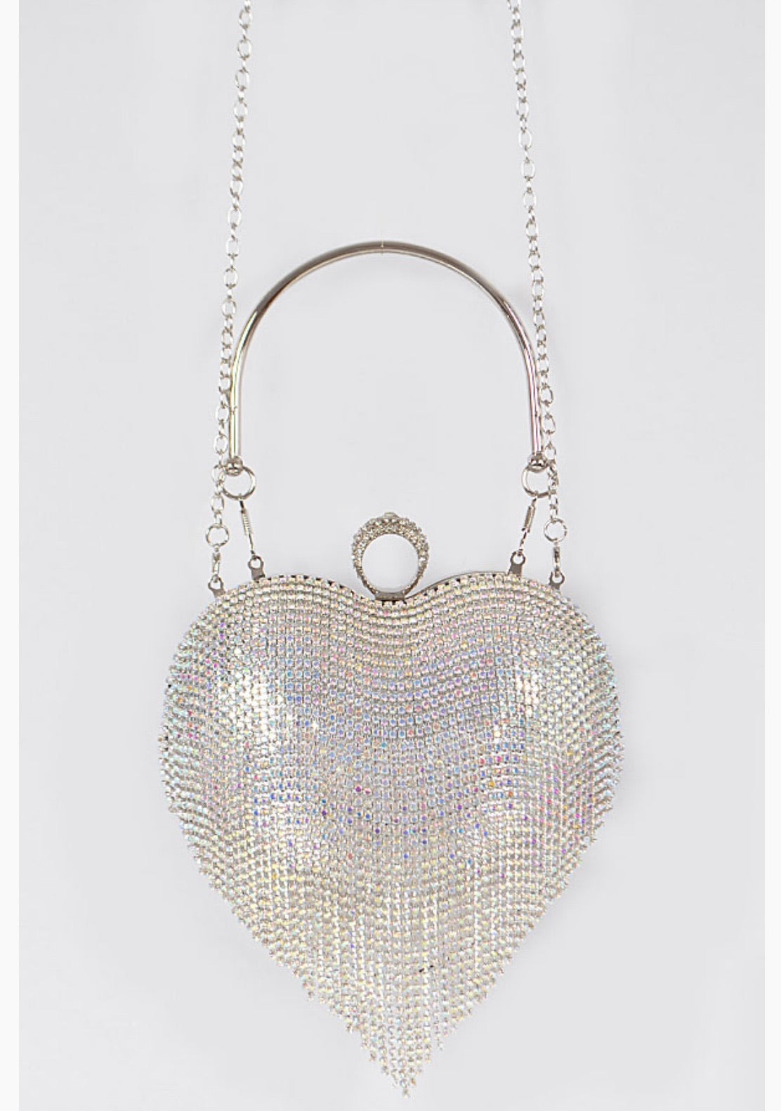 Chandelier Heart Clutch