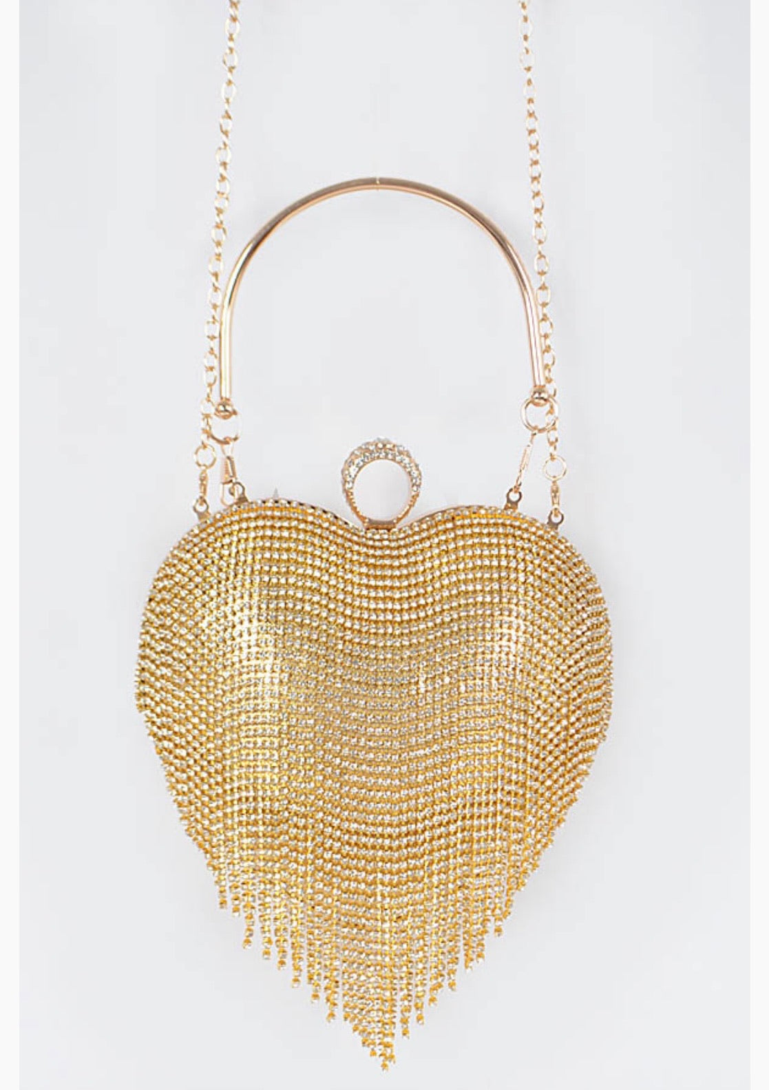 Chandelier Heart Clutch