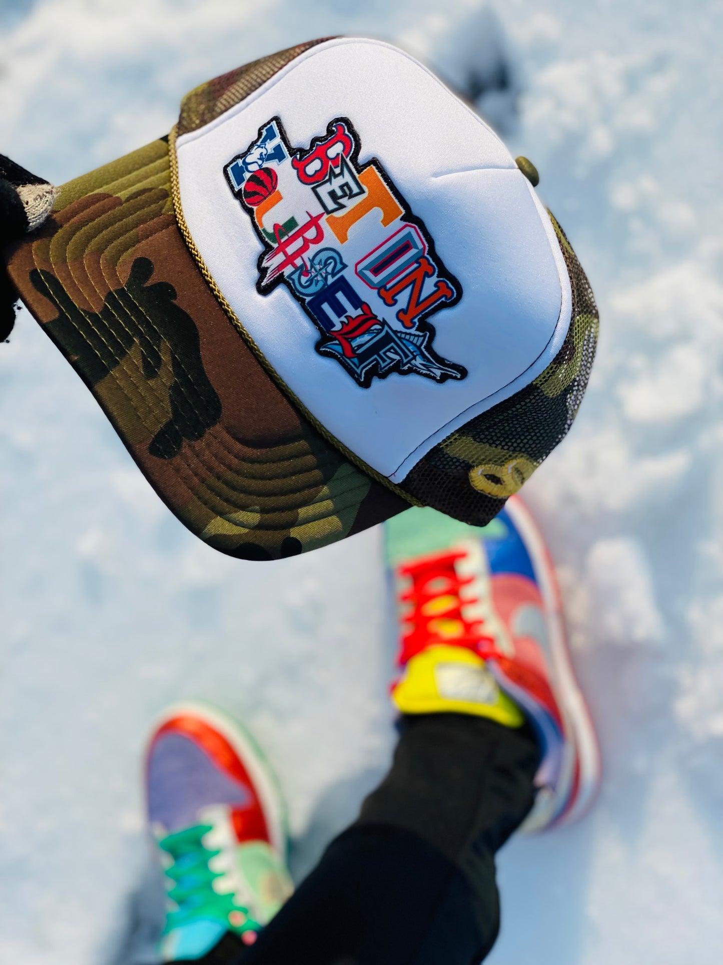 Bet On Yourself Camo Trucker