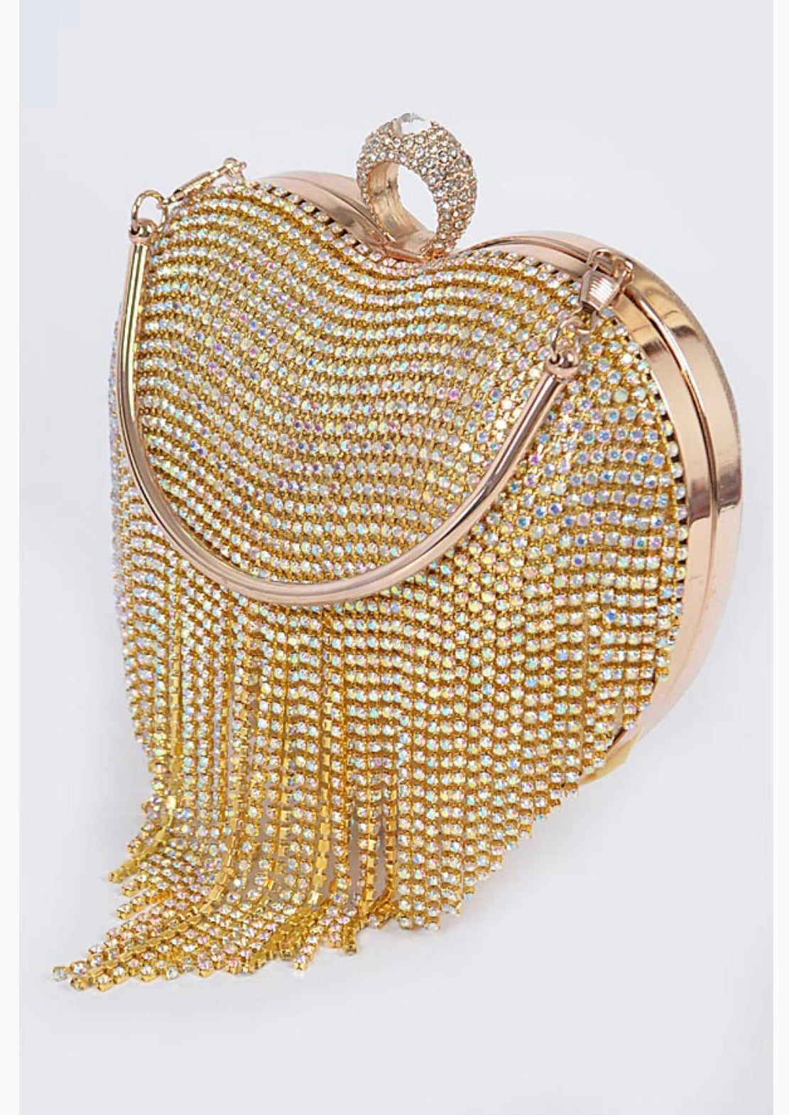 Chandelier Heart Clutch