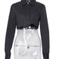 Button-Up Crop Shirt