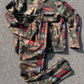 BY Camo Diamond Drip Track Suit