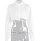 Button-Up Crop Shirt