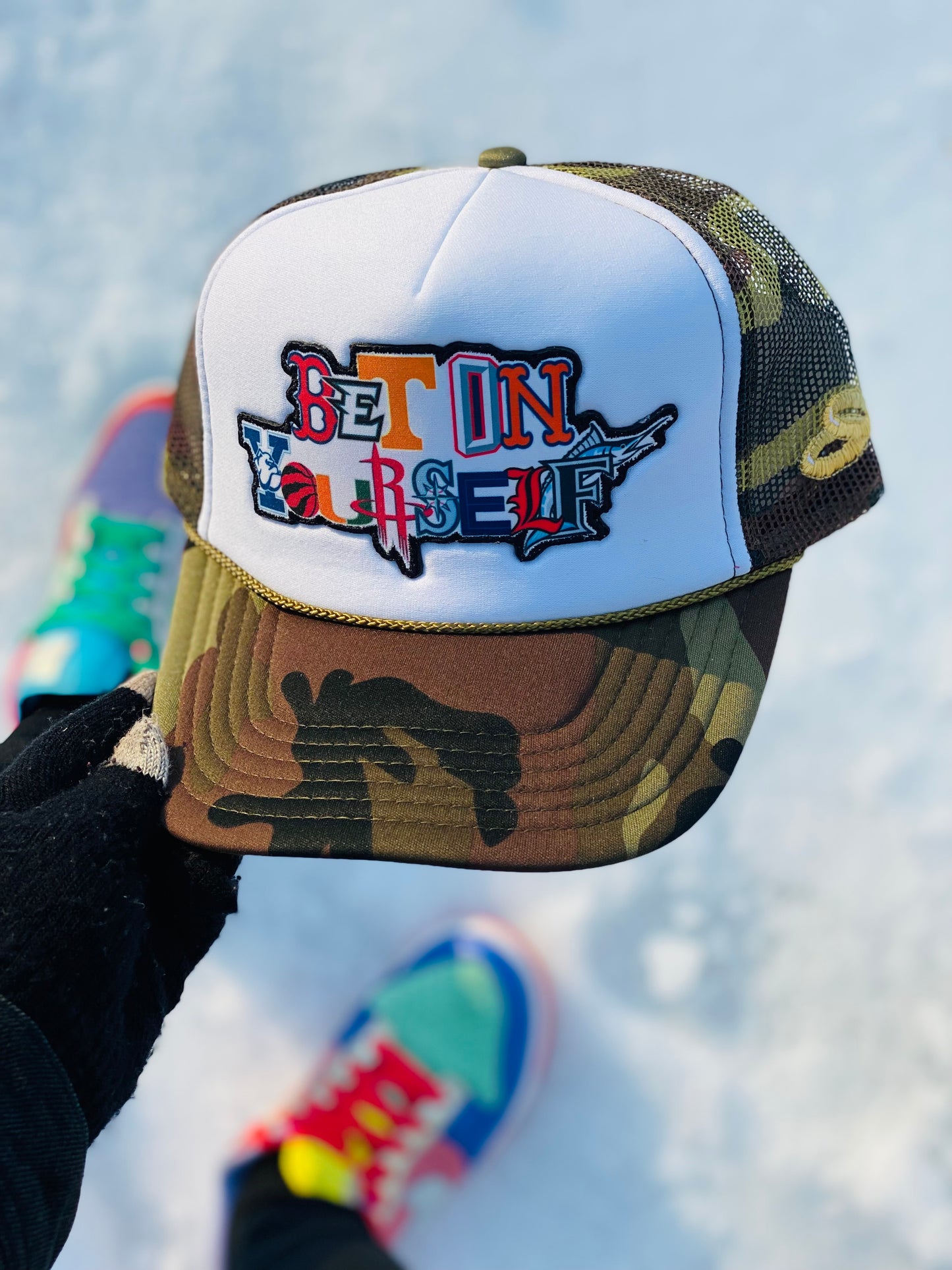 Bet On Yourself Camo Trucker