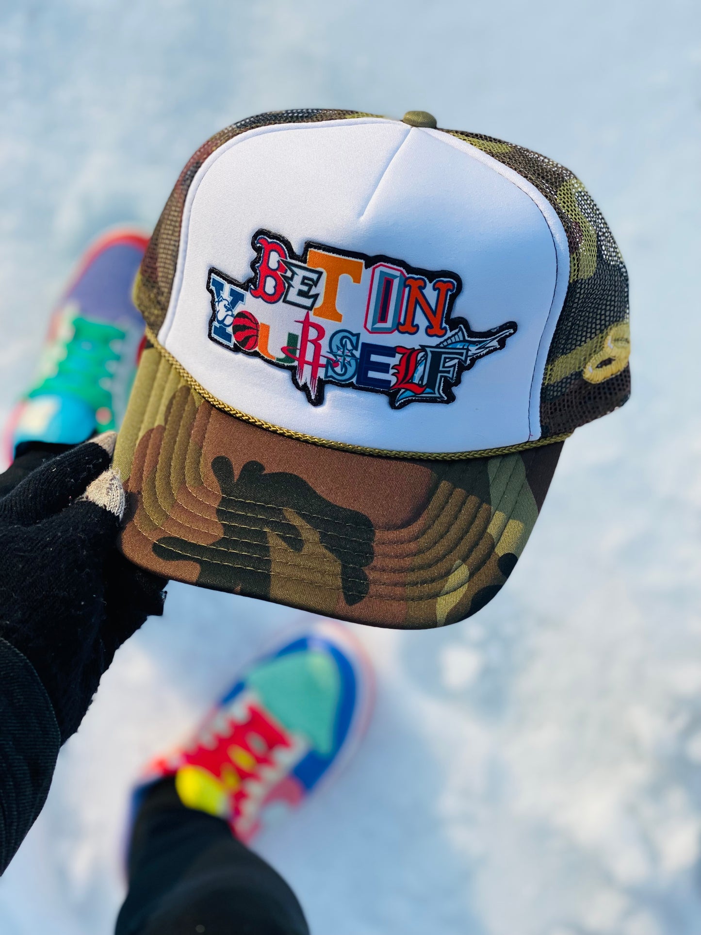 Bet On Yourself Camo Trucker